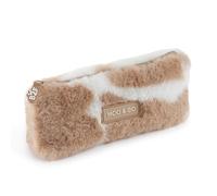 Back2Fun - Estuche de Peluche Suave pensado para Vuelta al Cole o Uso Diario, Portatodo Escolar con Cremallera y Tirador de Silicona, Multiusos para Material Escolar, Maquillaje o Accesorios