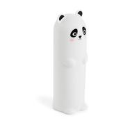 Back2Fun - Estuche Escolar Que Brilla en la Oscuridad, Portatodo de Silicona Suave de Ø65x19 cm, Cremallera Trasera, Estilo Kawaii para la Vuelta al Cole, Panda