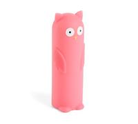 Back2Fun - Estuche Escolar Que Brilla en la Oscuridad, Portatodo de Silicona Suave de Ø65x19 cm, Cremallera Trasera, Estilo Kawaii para la Vuelta al Cole, Búho