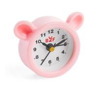 Back2Fun - Mini Reloj Despertador Infantil, Pila LR44 incluida, 57 x 50 x 20 mm, Accesorio de mesita de Noche o Escritorio, Ideal para la Rutina Diaria Escolar, Diseño Osito Rosa