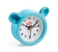 Back2Fun - Mini Reloj Despertador Infantil, Pila LR44 incluida, 57 x 50 x 20 mm, Accesorio de mesita de Noche o Escritorio, Ideal para la Rutina Diaria Escolar, Diseño Osito Azul
