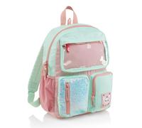 Back2Fun - Mochila escolar grande 17L con múltiples bolsillos, Cómoda y resistente, Pensada para niños y niñas en el inicio del curso escolar, Rosa