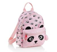 Back2Fun - Mochila mini escolar 5L para niños y niñas, Ligera, Con compartimentos prácticos y pompón decorativo, Una gran opción para la guardería e infantil, Panda