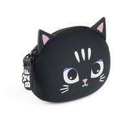 Back2Fun - Monedero de Silicona Suave, Tamaño 90 x 70 x 35 mm, Cierre Cremallera, Portamonedas pequeño, Diseño de animalitos adorables, Pensado para pequeños Objetos, Regalo o Uso Escolar, Gatita