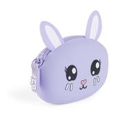 Back2Fun - Monedero de Silicona Suave, Tamaño 90 x 70 x 35 mm, Cierre Cremallera, Portamonedas pequeño, Diseño de animalitos adorables, Pensado para pequeños Objetos, Regalo o Uso Escolar, Conejo