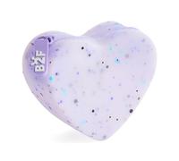 Back2Fun - Monedero de Silicona Translúcida con Efecto Purpurina, Mini Portatodo con Forma de Corazón para Monedas, Billetes y Pequeños Objetos, Malva