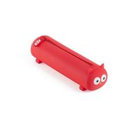 Back2Fun - Portatodo Escolar Plano, Estuche Escolar un Compartimento, Porta Todo de Silicona Suave, Cierre Cremallera, Diseño de Animales en Relieve, Material Escolar Divertido para la Vuelta al Cole