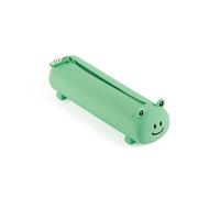 Back2Fun - Portatodo Escolar Plano, Estuche Escolar un Compartimento, Porta Todo de Silicona Suave, Cierre Cremallera, Diseño de Animales en Relieve, Material Escolar Divertido para la Vuelta al Cole