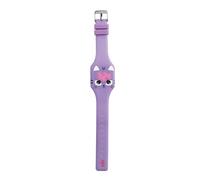 Back2Fun - Reloj Infantil Digital, Pantalla LED táctil, Sistema de 12 Horas, Pila incluida, Correa de Silicona, Regalo para niños y niñas, Medidas 32 x 225 x 5 mm, Gatita