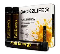Back2life - Full Energy Fórmula Energizante | Energía, Mente y Recuperación | Adaptógenos, Vitaminas, Minerales y Estimulantes | Vitaminas para el Cansancio | 100% Natural 17 Ingredientes Activos