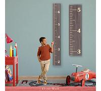 Back40Life - Regla de tabla de crecimiento para niños y niñas, diseño de ébano