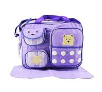 Backbayia - Bolso cambiador para bebé, impermeable, multifunción, gran capacidad, color morado