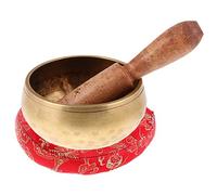 backbayia - Cuenco tibetano Mantra en bronce para meditación relajación Stress alivio L?Ansiedad