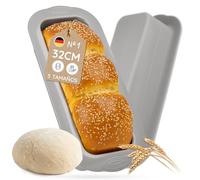 Backefix Molde de silicona para pan de 32 cm, forma grande, ideal como molde XXL para tartas de rey, 3200 ml, para pan y pasteles, grosor extra de pared contra abolladuras (antiadherente, flexible