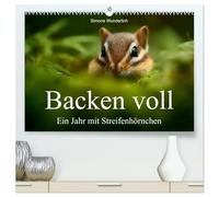 Backen voll - Ein Jahr mit Streifenhörnchen (hochwertiger Premium Wandkalender 2026 DIN A2 quer), Kunstdruck in Hochglanz: Frech, flink und fabelhaft ... für alle, die Streifenhörnchen lieben!