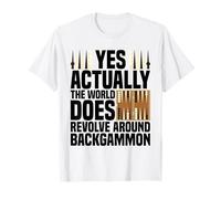 Backgammon Chips Player Pieces Juego de mesa Backgammon Camiseta