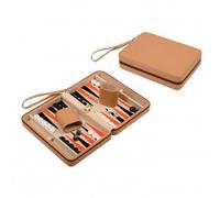 Backgammon Leros - Reise - Piel Artificial - Magnético - Con Asa de Transporte