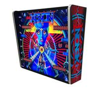 Backglass Pincab Flipper Pinball Xenon, Ideal para Decorar habitación Gaming Sala Arcade, Incluye Mando a Distancia con Distintos Modos de iluminación Ambiente