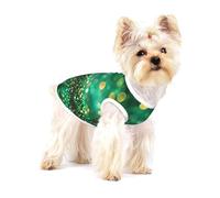 Background St Patrick's Day - Camiseta de algodón para mascotas, sin mangas, elástica, para cachorros, chaleco suave para mascotas pequeñas