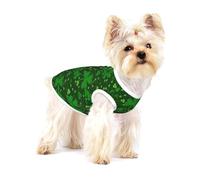 Background St Patrick's Day - Camiseta de algodón sin mangas con purpurina para mascotas, transpirable, para mascotas pequeñas
