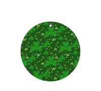 Background St Patrick's Day Glitter Printing - Ambientadores de coche para hojas colgantes perfumadas para baño, 10 unidades, con cuerda