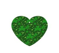 Background St Patrick's Day Glitter Printing - Ambientadores de coche para hojas colgantes perfumadas para baño, 10 unidades, con cuerda