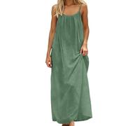 Backless Cami Dress for Women - Summer Sexy Sleeveless Solid Color Lounge Dress