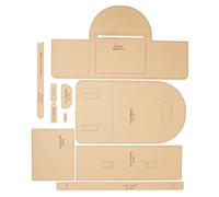 Backpack Acrylic Template 9Pcs Transparent Lightweight DIY Handicrafts Crafting Tool Kit for Small Backpack Making Premium Acrylic Board with Protective Film