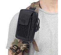 Backpack Strap Accessory, Universals Phone Holder, Outdoor Gear Pouch, Lightweight Phone Pouch, Backpack Phone Attachment, Nylon Shoulder Smartphone Strap Pack for Outdoor Activities