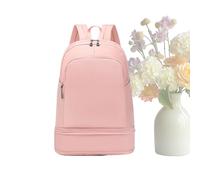 Backpack with Shoe Compartment - 18.5x13.39x7.48 Inches Gym Back Pack for Sneaker | Dry and Wet Separation Travel Bag | Athletic Bookbag | Waterproof Women Gym Bag Carry on Backpack for Yoga Fitness