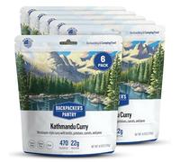 Backpacker's Pantry Kathmandu Curry - Alimento liofilizado para mochileros y campamentos - Alimento de emergencia - 24 gramos de proteínas, vegano, sin gluten - 6 unidades