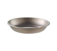 Backpacking Plate Titanium - Lightweight Stackable Camping Cookware, Ultra Light Dinnerware Bowls Dishes | Metal Nesting Food Eating Storage Basin, Travel Hiking Bushcraft Kitchen Picnic Backpacking