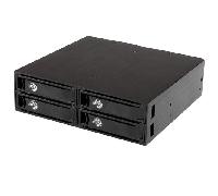 BACKPLANE RACK MOVIL 5.25 A 4 UNIDADES 2.5 SATA S AS