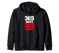 Backprint 365 días 365 Maneras Sudadera con Capucha