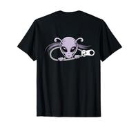 Backprint Alien en Pocket Alien Breaking out of Zipper Alien Camiseta