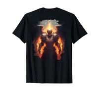 Backprint Ángel de Fuego con Llamas del Infierno Camiseta