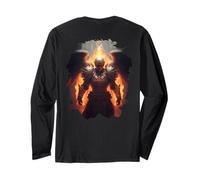 Backprint Ángel de Fuego con Llamas del Infierno Manga Larga