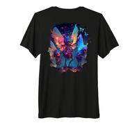 Backprint Aventuras de Cuento de Hadas Bosque místico. Camiseta Premium