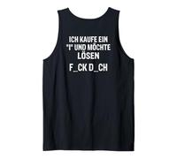Backprint compro un I y Quiero Resolver F_CK D_ch Camiseta sin Mangas