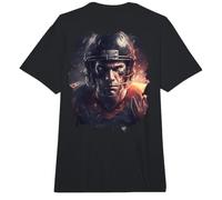 Backprint Cooler Footballspieler Fútbol Deporte Pie Pelota Comfort Colors Adult Heavyweight T-Shirt