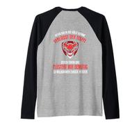 Backprint Cuando voy al Infierno Diablo y satanás Camiseta Manga Raglan