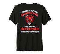 Backprint Cuando voy al Infierno Diablo y satanás Camiseta Premium