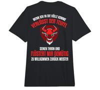 Backprint Cuando voy al Infierno Diablo y satanás Comfort Colors Adult Heavyweight T-Shirt