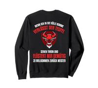 Backprint Cuando voy al Infierno Diablo y satanás Sudadera