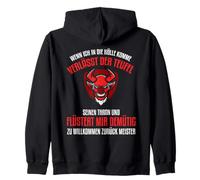 Backprint Cuando voy al Infierno Diablo y satanás Sudadera con Capucha