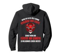 Backprint Cuando voy al Infierno Diablo y satanás Sudadera con Capucha