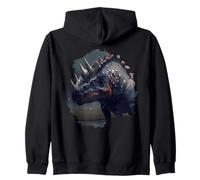 Backprint El Dinosaurio místico una Aventura de fantasía Sudadera con Capucha