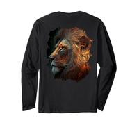 Backprint El místico Rey Fuerte del Desierto la Naturaleza. Manga Larga