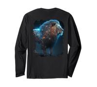 Backprint El místico Rey Fuerte del Desierto la Naturaleza. Manga Larga