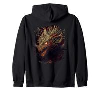 Backprint el soberano Oscuro Sudadera con Capucha
